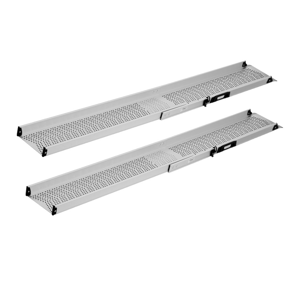 Teleskoperande tröskelramp i par